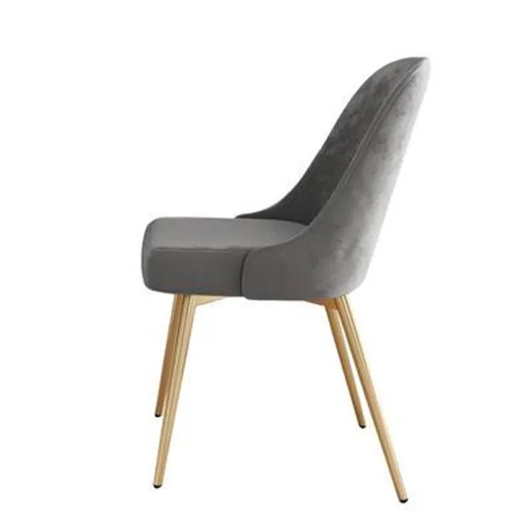 Modern Dining Chair Metal Legs Sedie Da Sala Da Pranzo Exterior Fabric Velvet Covers Dining Chair